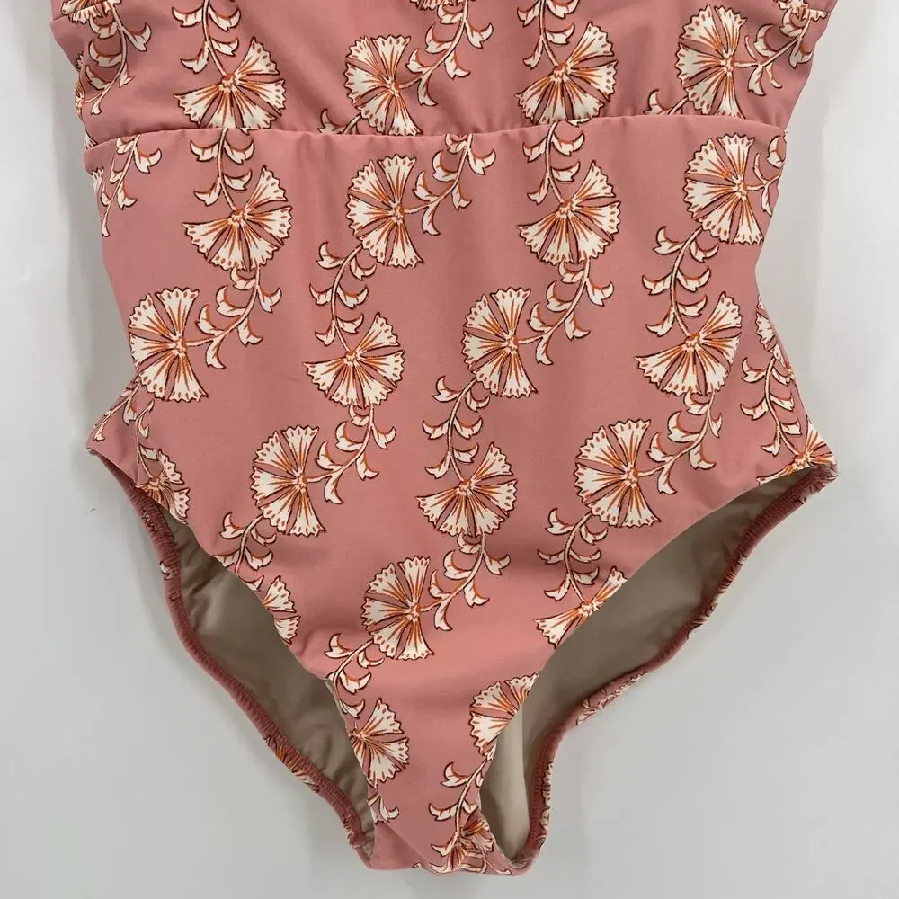 Hermoza Noni V-Neck Sculpting One Piece Swimsuit‎ Fiori Color Women’s Size 10